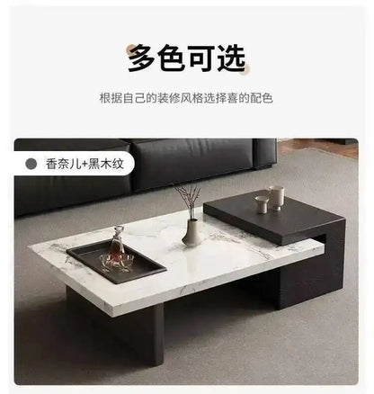Minimalist Adjustable Moving Coffee Table Unique Designer Cheap Side Table Luxury Living Room Meubles Entrance Hall Furniture - PatioLix