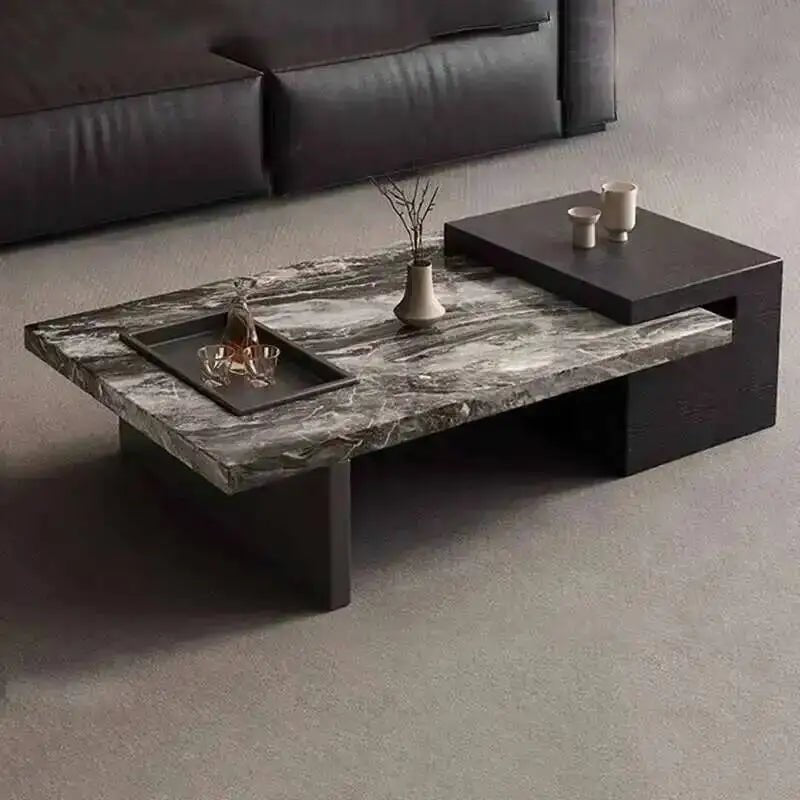 Minimalist Adjustable Moving Coffee Table Unique Designer Cheap Side Table Luxury Living Room Meubles Entrance Hall Furniture - PatioLix