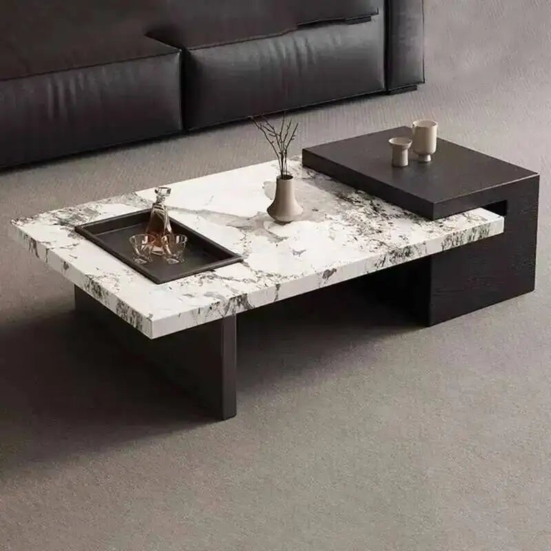 Minimalist Adjustable Moving Coffee Table Unique Designer Cheap Side Table Luxury Living Room Meubles Entrance Hall Furniture - PatioLix