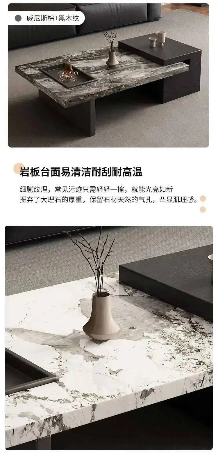 Minimalist Adjustable Moving Coffee Table Unique Designer Cheap Side Table Luxury Living Room Meubles Entrance Hall Furniture - PatioLix
