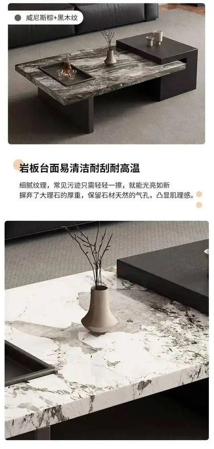 Minimalist Adjustable Moving Coffee Table Unique Designer Cheap Side Table Luxury Living Room Meubles Entrance Hall Furniture - PatioLix