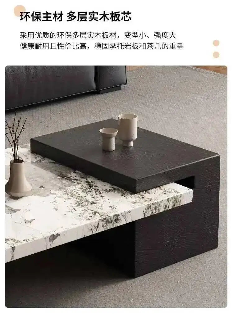 Minimalist Adjustable Moving Coffee Table Unique Designer Cheap Side Table Luxury Living Room Meubles Entrance Hall Furniture - PatioLix