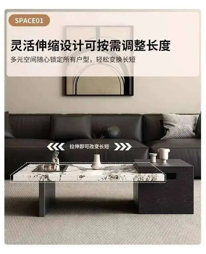 Minimalist Adjustable Moving Coffee Table Unique Designer Cheap Side Table Luxury Living Room Meubles Entrance Hall Furniture - PatioLix