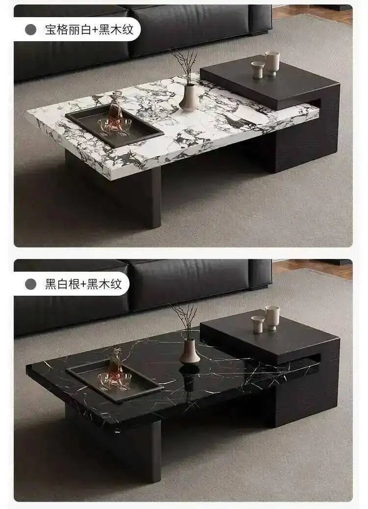 Minimalist Adjustable Moving Coffee Table Unique Designer Cheap Side Table Luxury Living Room Meubles Entrance Hall Furniture - PatioLix