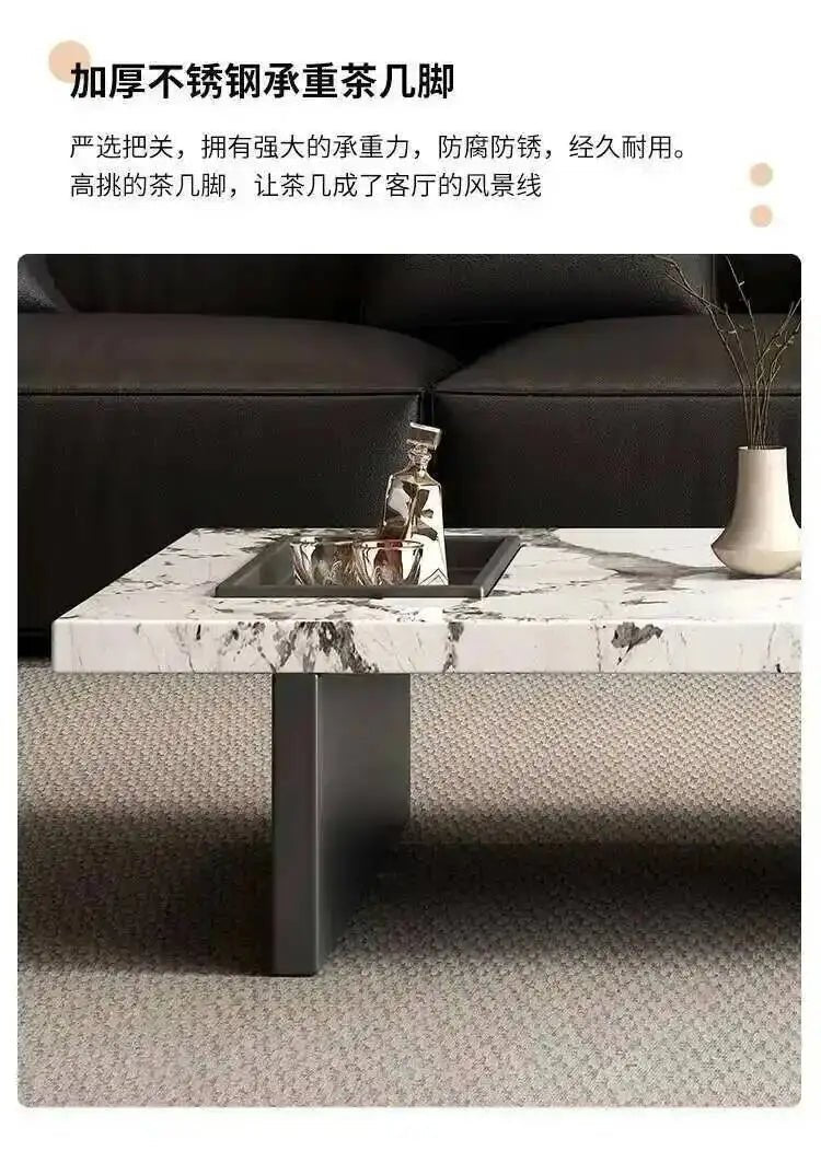 Minimalist Adjustable Moving Coffee Table Unique Designer Cheap Side Table Luxury Living Room Meubles Entrance Hall Furniture - PatioLix