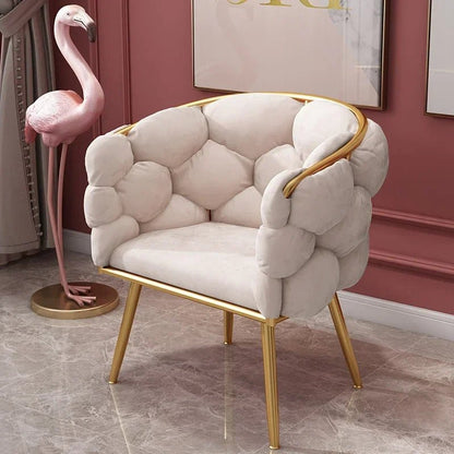 Modern Armchairs For Living Room Living Room Furniture Cafe Chair Nordic Luxury Style Suede Bubble Chair Single Sofa - PatioLix