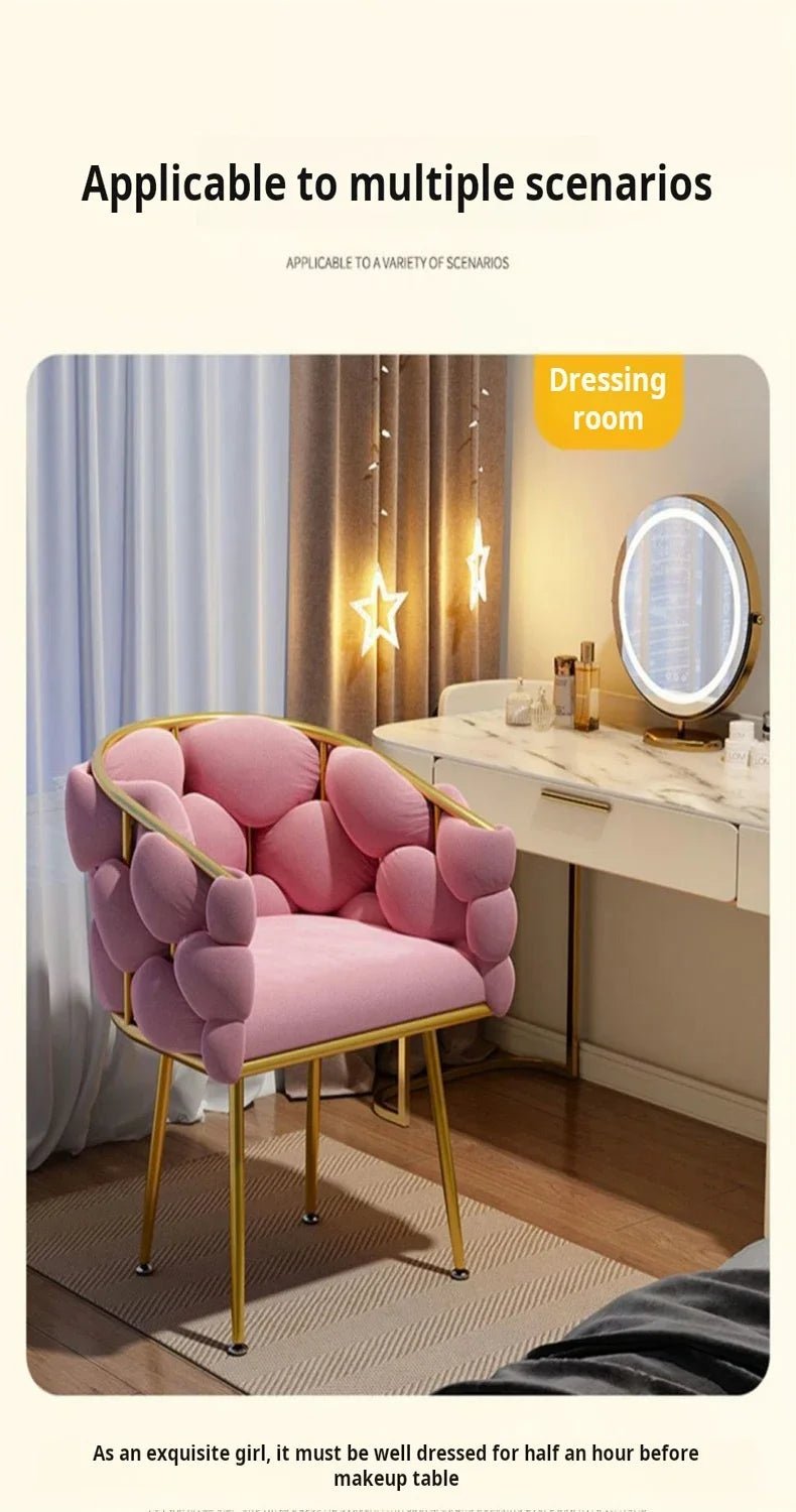 Modern Armchairs For Living Room Living Room Furniture Cafe Chair Nordic Luxury Style Suede Bubble Chair Single Sofa - PatioLix
