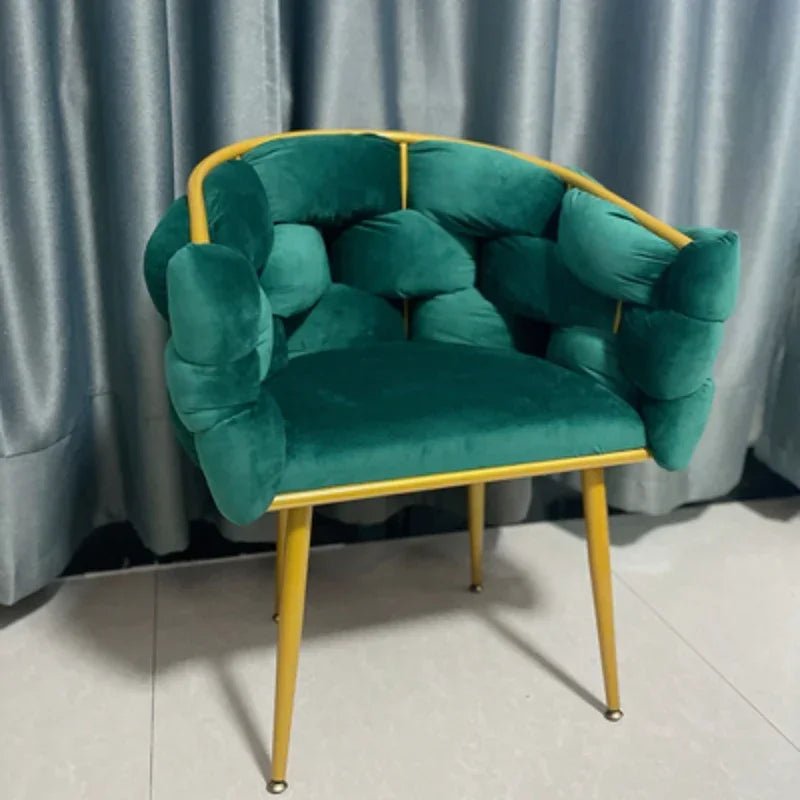 Modern Armchairs For Living Room Living Room Furniture Cafe Chair Nordic Luxury Style Suede Bubble Chair Single Sofa - PatioLix