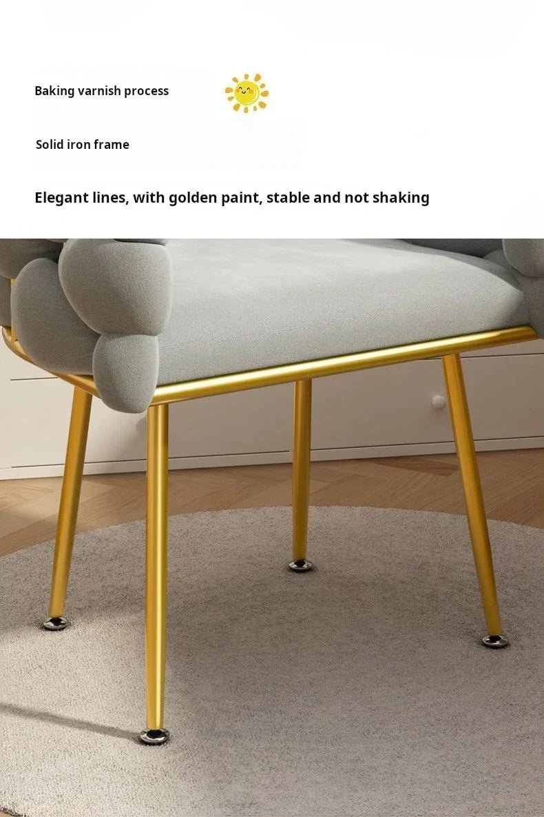Modern Armchairs For Living Room Living Room Furniture Cafe Chair Nordic Luxury Style Suede Bubble Chair Single Sofa - PatioLix