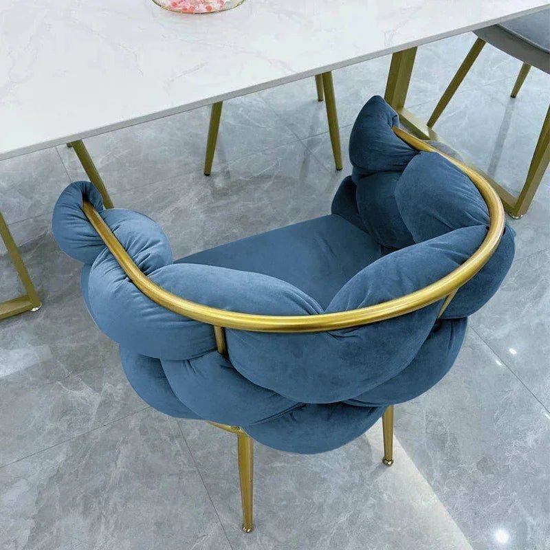 Modern Armchairs For Living Room Living Room Furniture Cafe Chair Nordic Luxury Style Suede Bubble Chair Single Sofa - PatioLix