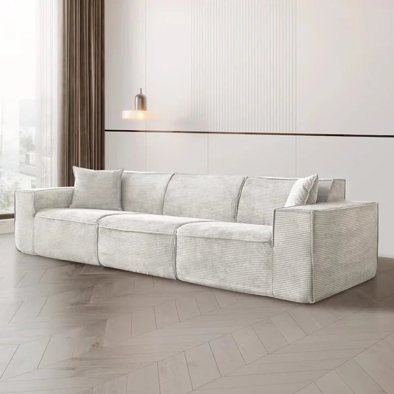 Modern Luxury Living Room Sofa Sectional Set Furniture l Shape 2 3 Seater Corduroy Compression Vacuum Packed Home pink Designer - PatioLix