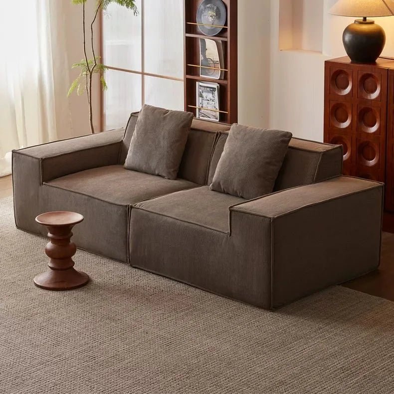 Modern Luxury Living Room Sofa Sectional Set Furniture l Shape 2 3 Seater Corduroy Compression Vacuum Packed Home pink Designer - PatioLix