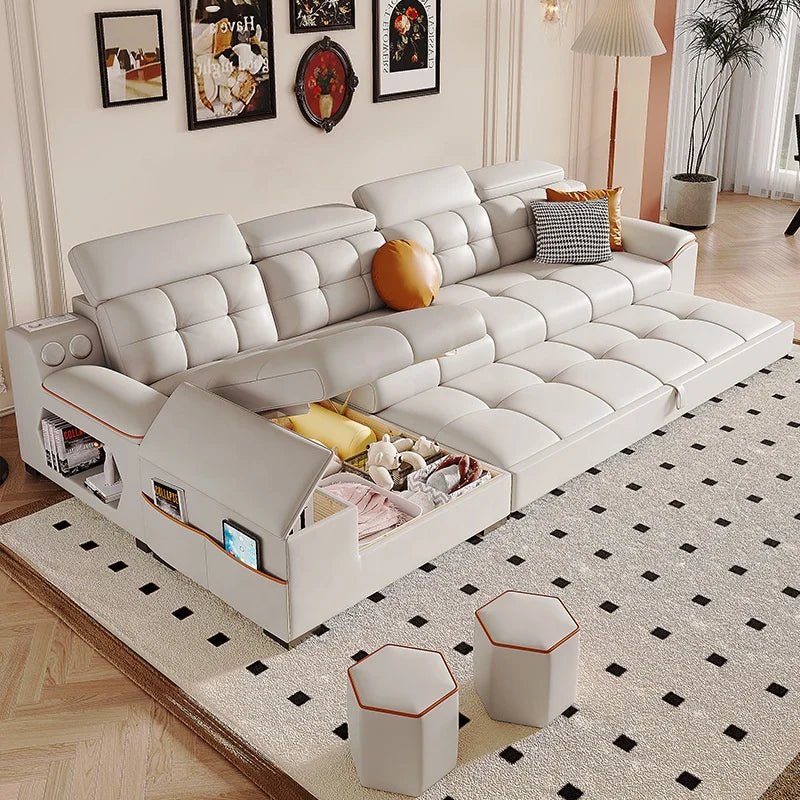 Multifunctional Folding Sofa Bed Convertible Extendable for Dining Bedroom Detachable Washable for Small Living Room - PatioLix