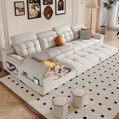 Multifunctional Folding Sofa Bed Convertible Extendable for Dining Bedroom Detachable Washable for Small Living Room - PatioLix