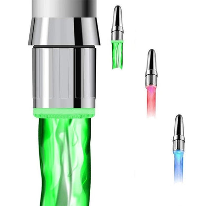 NEW Led Night Light RGB Faucet Creative Water Lamp Shower Lamps Romantic 7 - color Bathing Household Bathroom Decorative Lights - PatioLix