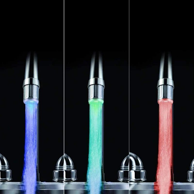 NEW Led Night Light RGB Faucet Creative Water Lamp Shower Lamps Romantic 7 - color Bathing Household Bathroom Decorative Lights - PatioLix