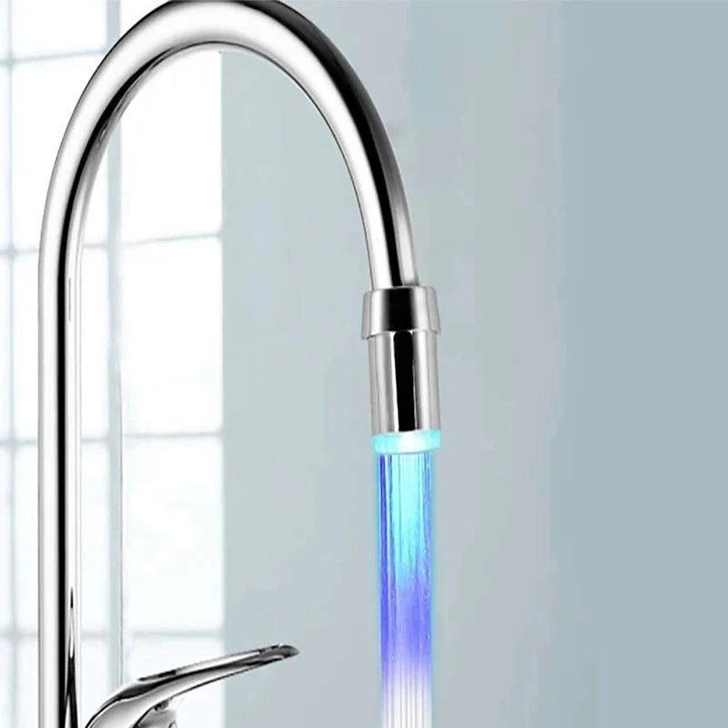 NEW Led Night Light RGB Faucet Creative Water Lamp Shower Lamps Romantic 7 - color Bathing Household Bathroom Decorative Lights - PatioLix