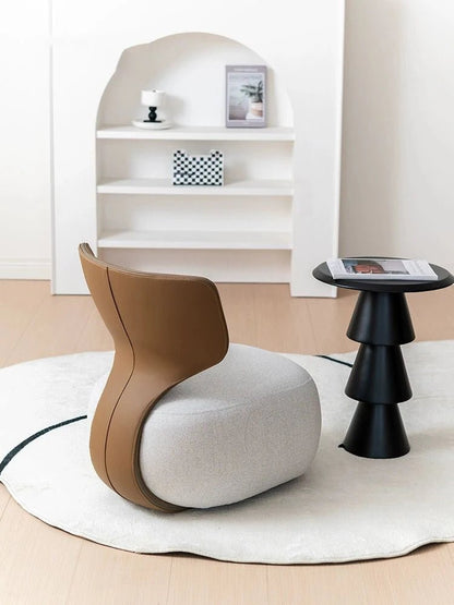 Nordic Designer Single Sofa Chair Living Room Luxury Home Furniture Backchair Backrest Fabric Lazy Leisure Chair Dressing Chair - PatioLix