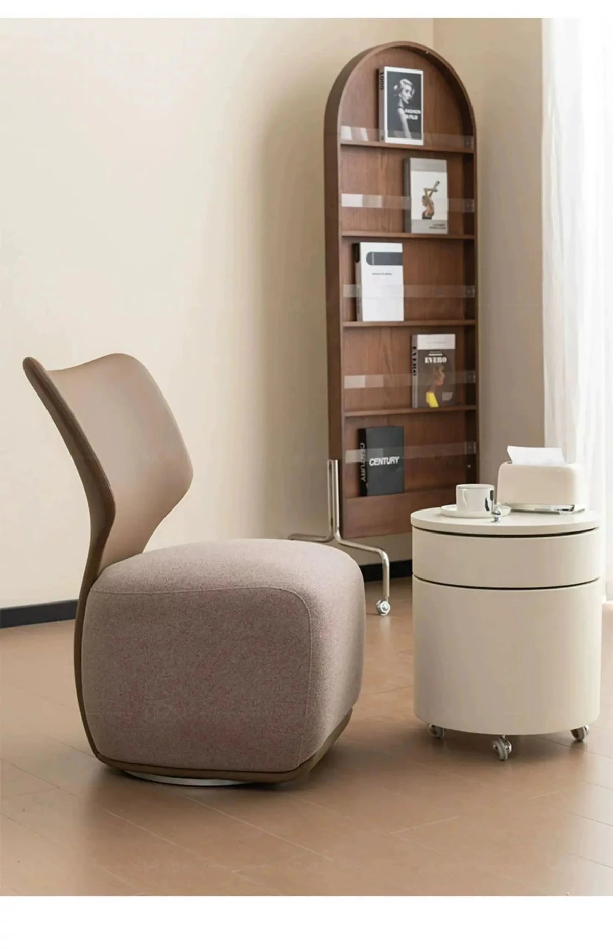 Nordic Designer Single Sofa Chair Living Room Luxury Home Furniture Backchair Backrest Fabric Lazy Leisure Chair Dressing Chair - PatioLix