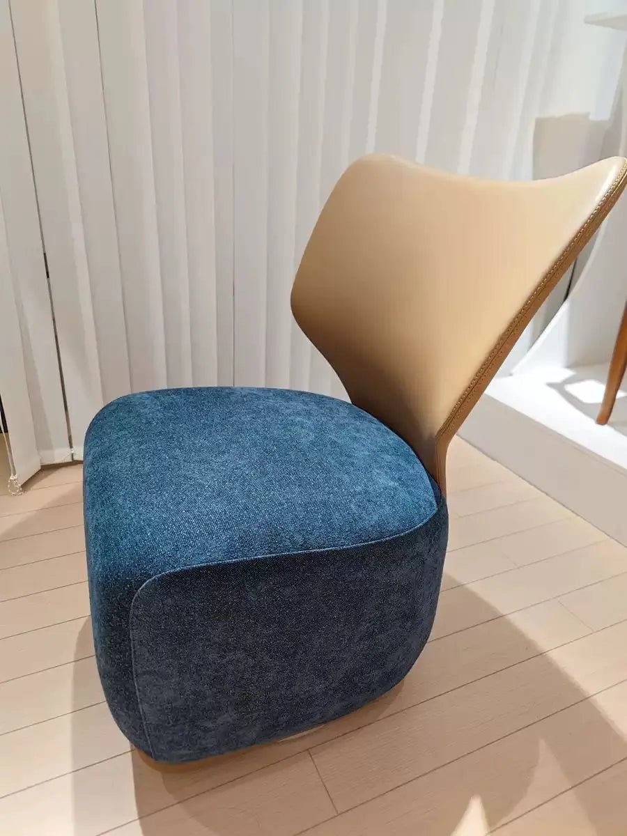 Nordic Designer Single Sofa Chair Living Room Luxury Home Furniture Backchair Backrest Fabric Lazy Leisure Chair Dressing Chair - PatioLix