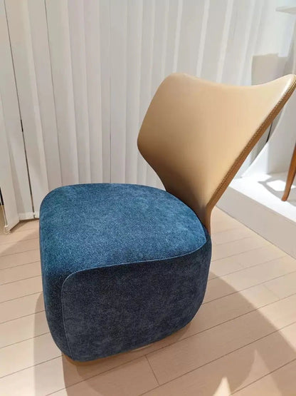 Nordic Designer Single Sofa Chair Living Room Luxury Home Furniture Backchair Backrest Fabric Lazy Leisure Chair Dressing Chair - PatioLix