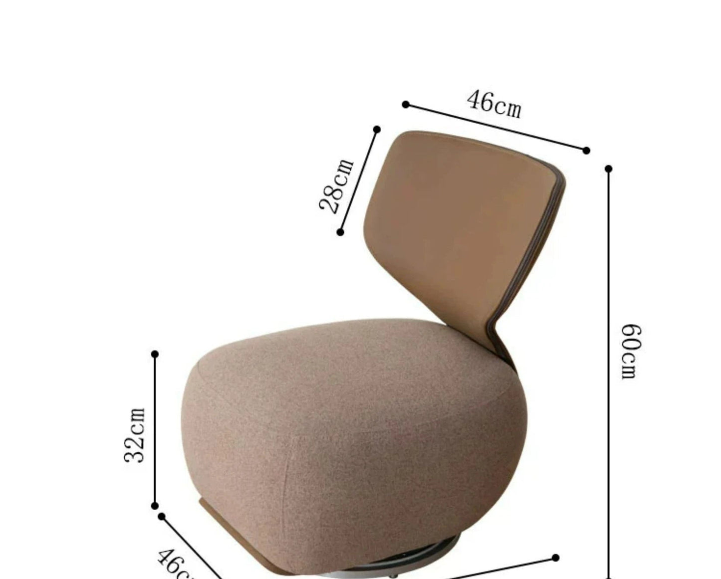 Nordic Designer Single Sofa Chair Living Room Luxury Home Furniture Backchair Backrest Fabric Lazy Leisure Chair Dressing Chair - PatioLix