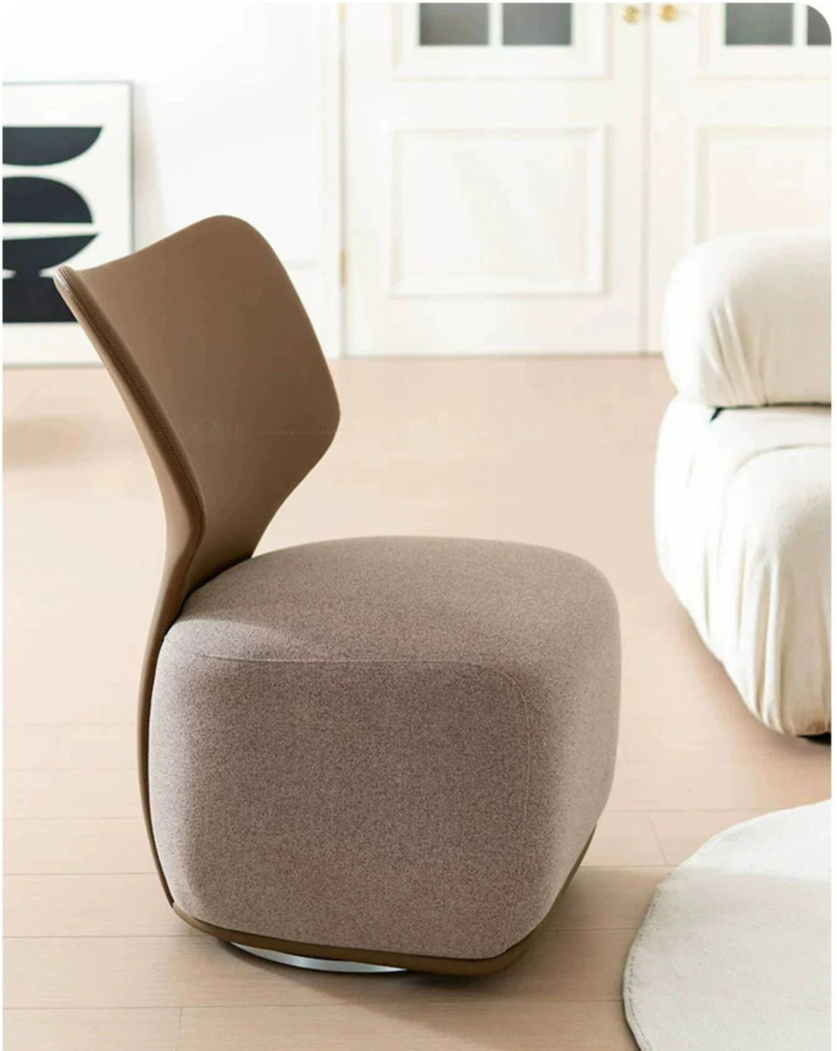 Nordic Designer Single Sofa Chair Living Room Luxury Home Furniture Backchair Backrest Fabric Lazy Leisure Chair Dressing Chair - PatioLix