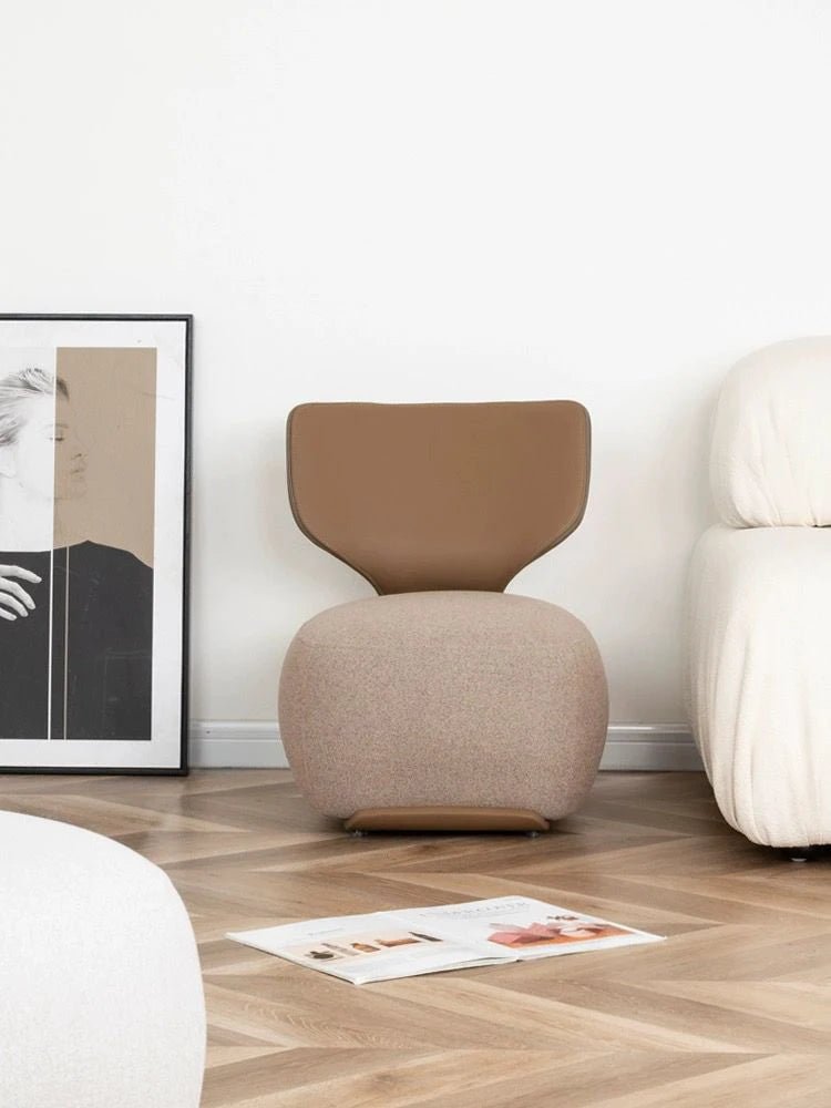 Nordic Designer Single Sofa Chair Living Room Luxury Home Furniture Backchair Backrest Fabric Lazy Leisure Chair Dressing Chair - PatioLix