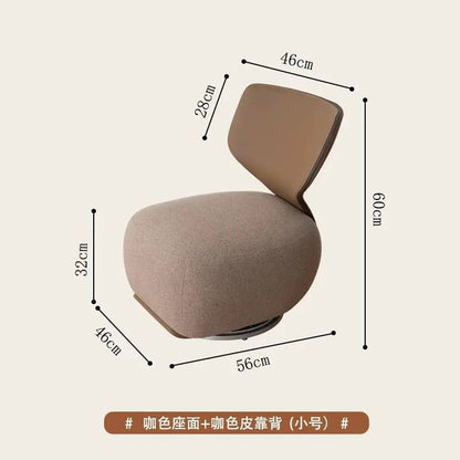 Nordic Designer Single Sofa Chair Living Room Luxury Home Furniture Backchair Backrest Fabric Lazy Leisure Chair Dressing Chair - PatioLix