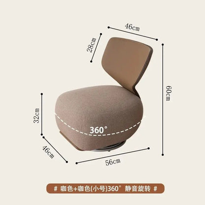 Nordic Designer Single Sofa Chair Living Room Luxury Home Furniture Backchair Backrest Fabric Lazy Leisure Chair Dressing Chair - PatioLix