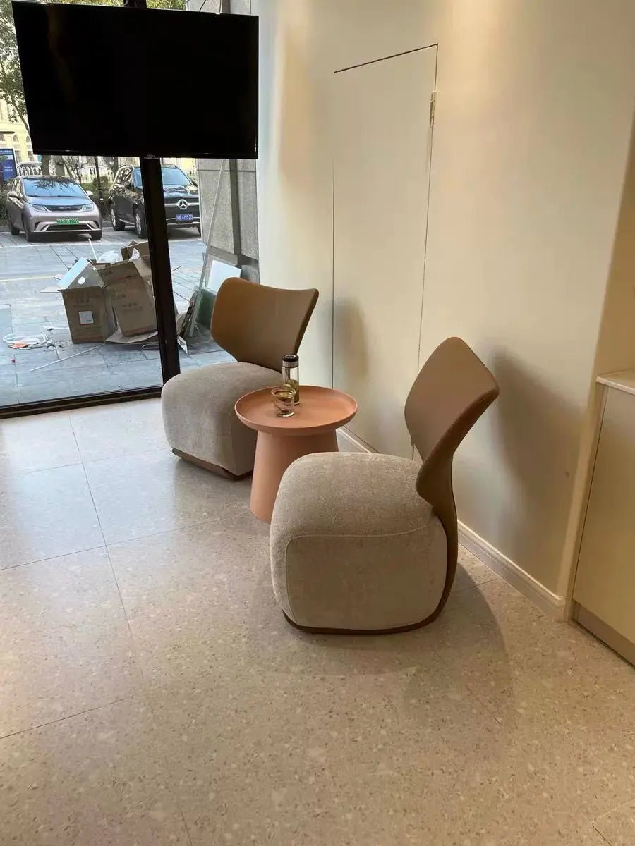 Nordic Designer Single Sofa Chair Living Room Luxury Home Furniture Backchair Backrest Fabric Lazy Leisure Chair Dressing Chair - PatioLix