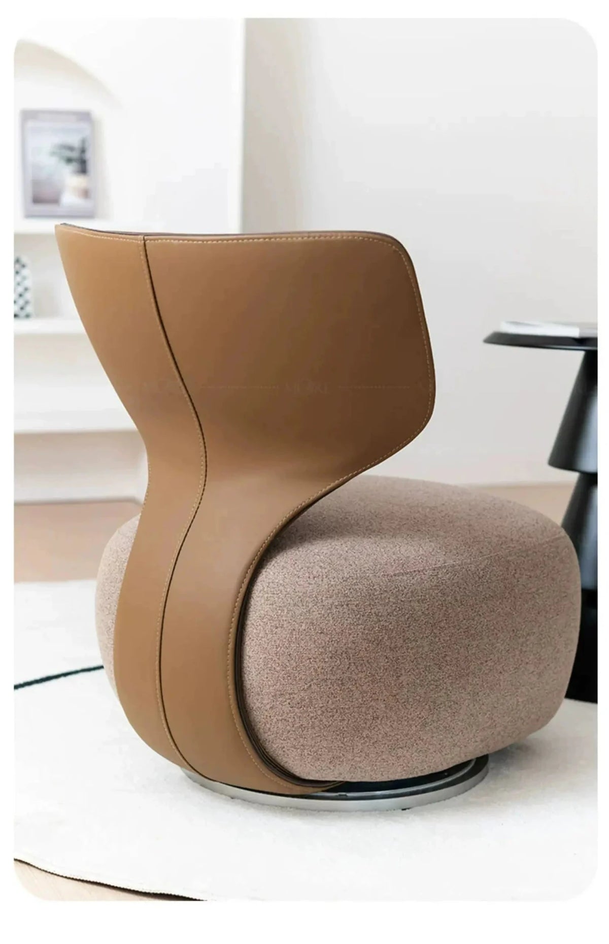 Nordic Designer Single Sofa Chair Living Room Luxury Home Furniture Backchair Backrest Fabric Lazy Leisure Chair Dressing Chair - PatioLix