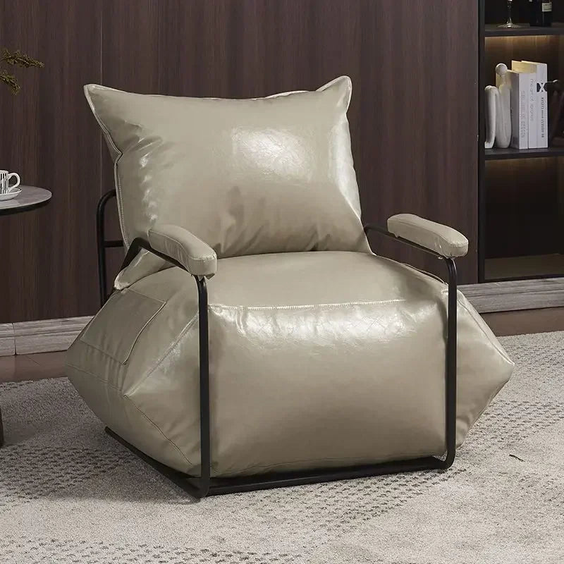 Nordic Lazy Sofa Chaise Lounge Living Room Luxury Rest Bean Bag Chaise Lounge Balcony Waterproof Wear - resistant Home Furniture - PatioLix