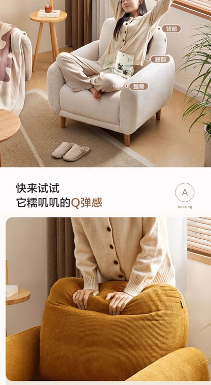 Nordic Single Living Room Sofas Designer Mid Century Lazy Living Room Sofas Armchair Individual Tumbonas Playa Home Furniture - PatioLix