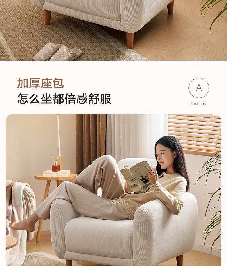 Nordic Single Living Room Sofas Designer Mid Century Lazy Living Room Sofas Armchair Individual Tumbonas Playa Home Furniture - PatioLix