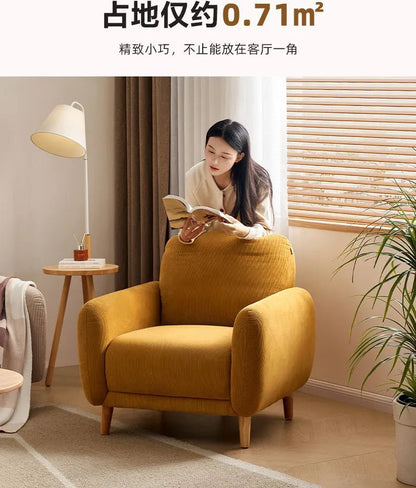 Nordic Single Living Room Sofas Designer Mid Century Lazy Living Room Sofas Armchair Individual Tumbonas Playa Home Furniture - PatioLix
