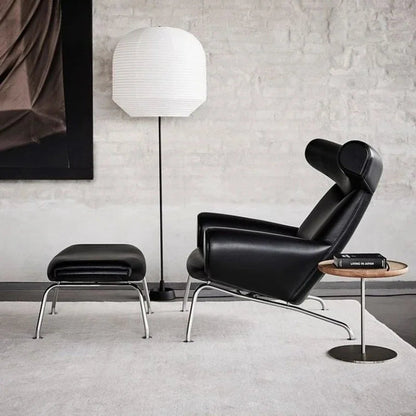 Nordic Single Sofa Chair Genuine Leather Sectional Recliner Art Creative Designer Luxury Home Furniture Living Room Sofa Muebles - PatioLix