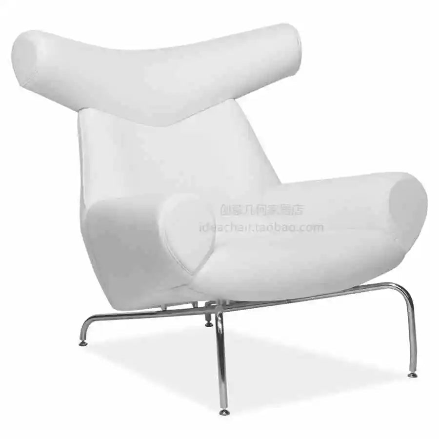 Nordic Single Sofa Chair Genuine Leather Sectional Recliner Art Creative Designer Luxury Home Furniture Living Room Sofa Muebles - PatioLix