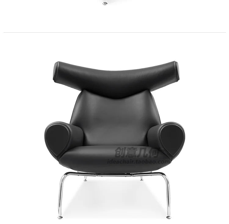 Nordic Single Sofa Chair Genuine Leather Sectional Recliner Art Creative Designer Luxury Home Furniture Living Room Sofa Muebles - PatioLix