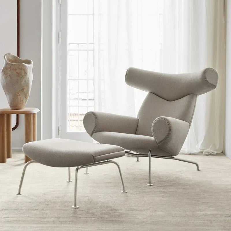 Nordic Single Sofa Chair Genuine Leather Sectional Recliner Art Creative Designer Luxury Home Furniture Living Room Sofa Muebles - PatioLix