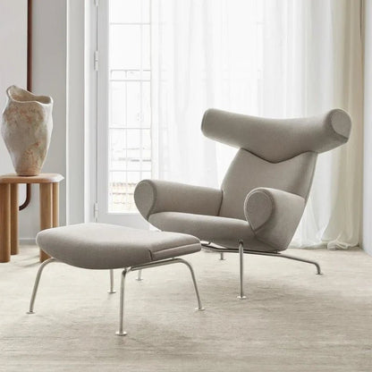 Nordic Single Sofa Chair Genuine Leather Sectional Recliner Art Creative Designer Luxury Home Furniture Living Room Sofa Muebles - PatioLix