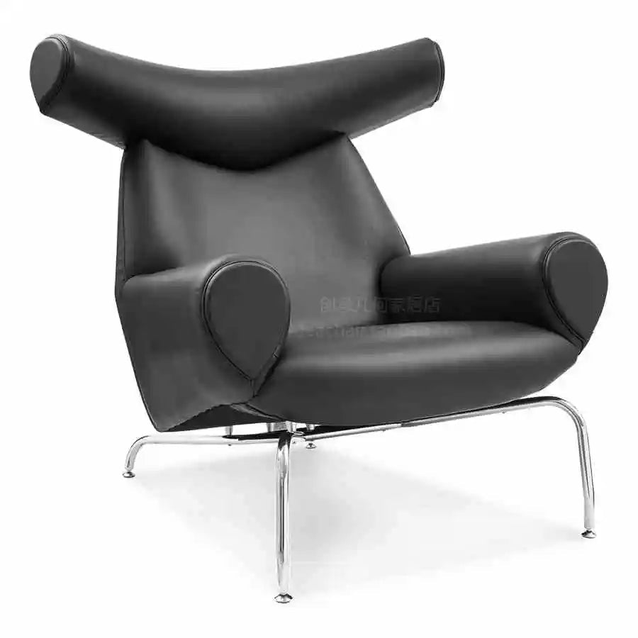Nordic Single Sofa Chair Genuine Leather Sectional Recliner Art Creative Designer Luxury Home Furniture Living Room Sofa Muebles - PatioLix