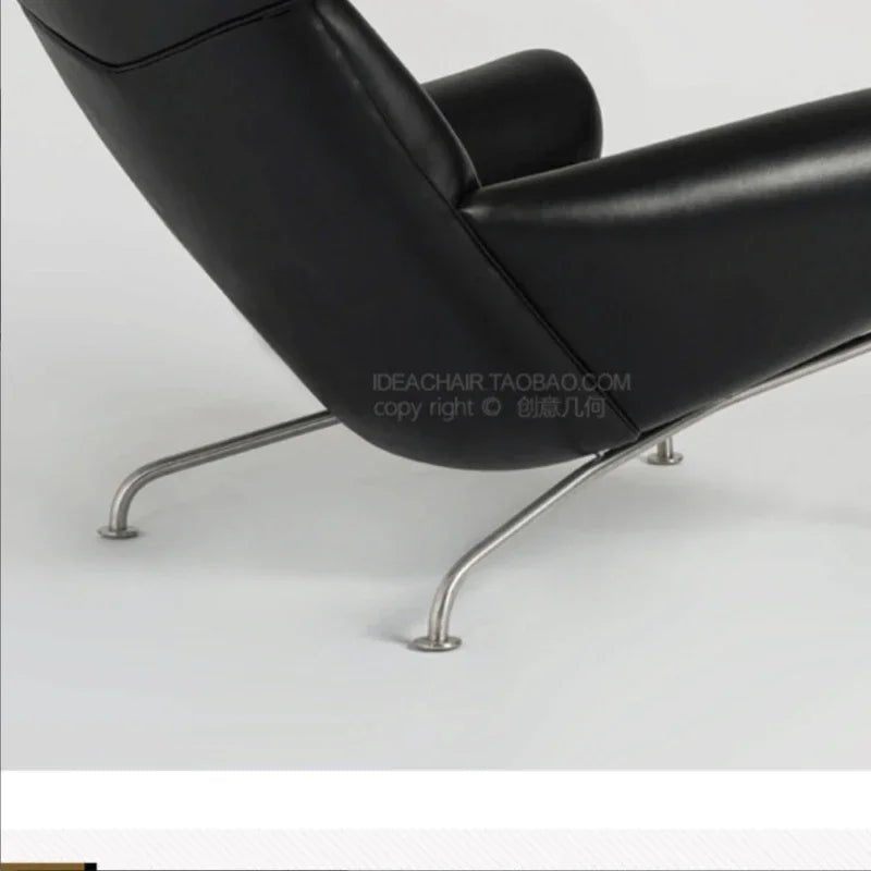 Nordic Single Sofa Chair Genuine Leather Sectional Recliner Art Creative Designer Luxury Home Furniture Living Room Sofa Muebles - PatioLix