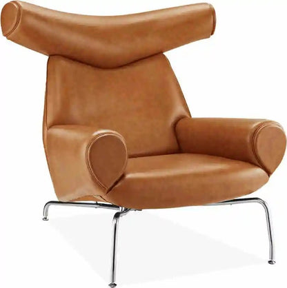 Nordic Single Sofa Chair Genuine Leather Sectional Recliner Art Creative Designer Luxury Home Furniture Living Room Sofa Muebles - PatioLix