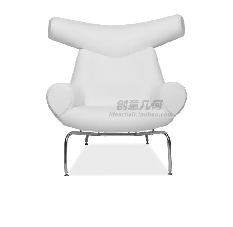 Nordic Single Sofa Chair Genuine Leather Sectional Recliner Art Creative Designer Luxury Home Furniture Living Room Sofa Muebles - PatioLix