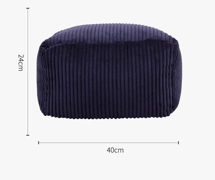 OTAUTAU Corduroy Bean Bag Pouf Cover Without Filler Lazy Floor Beanbag Chair Sac Puff Ottoman Lounger Frameless Furniture DD025 - PatioLix