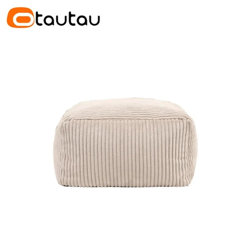OTAUTAU Corduroy Bean Bag Pouf Cover Without Filler Lazy Floor Beanbag Chair Sac Puff Ottoman Lounger Frameless Furniture DD025 - PatioLix