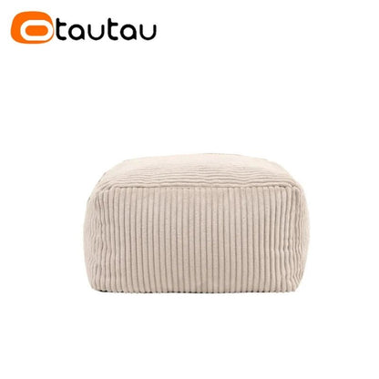 OTAUTAU Corduroy Bean Bag Pouf Cover Without Filler Lazy Floor Beanbag Chair Sac Puff Ottoman Lounger Frameless Furniture DD025 - PatioLix