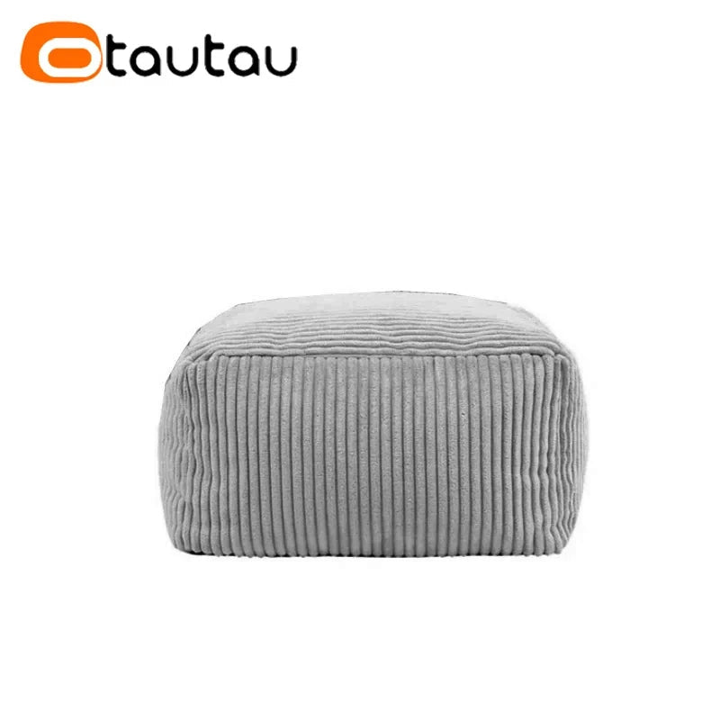 OTAUTAU Corduroy Bean Bag Pouf Cover Without Filler Lazy Floor Beanbag Chair Sac Puff Ottoman Lounger Frameless Furniture DD025 - PatioLix