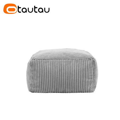 OTAUTAU Corduroy Bean Bag Pouf Cover Without Filler Lazy Floor Beanbag Chair Sac Puff Ottoman Lounger Frameless Furniture DD025 - PatioLix